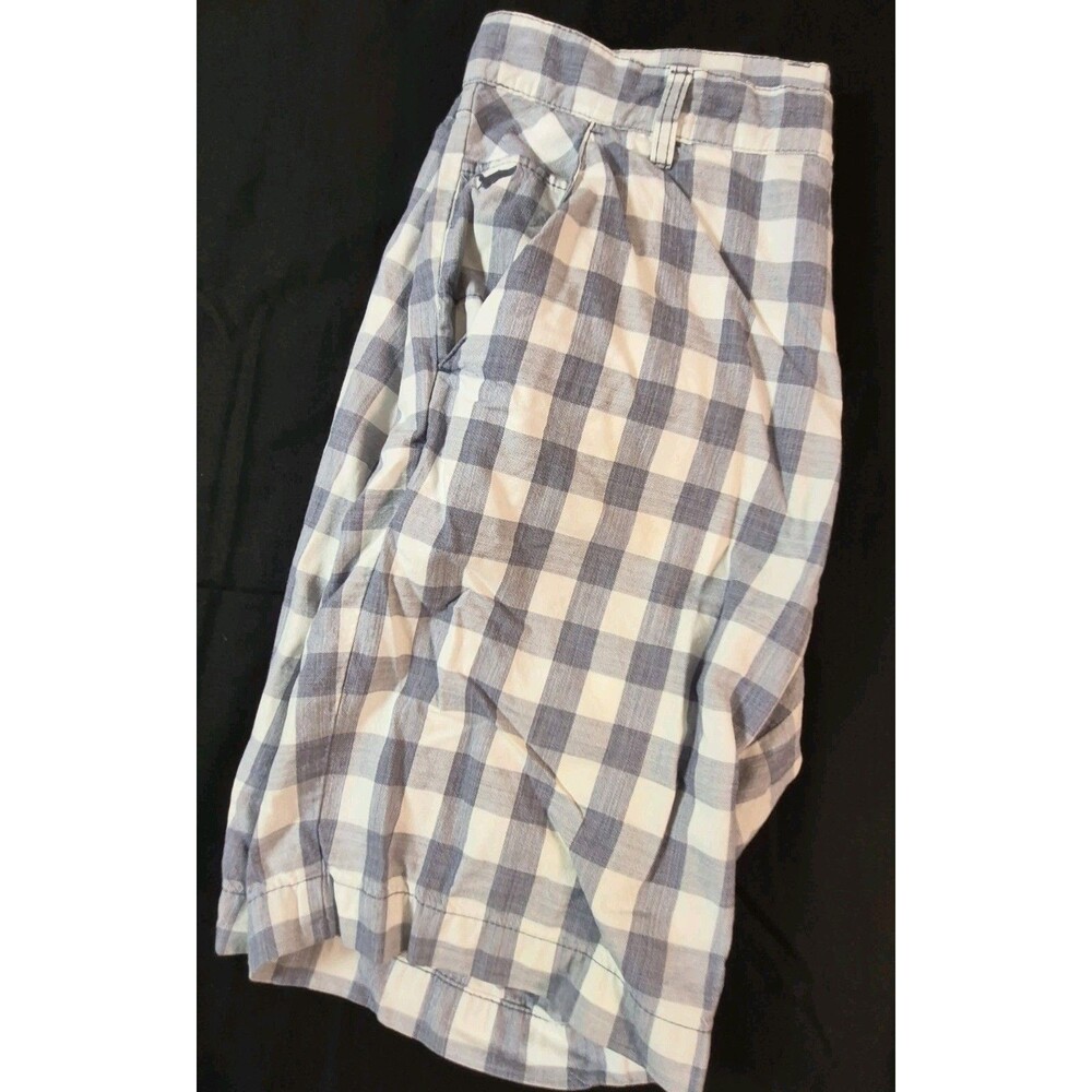 Rodd & Gunn The Gunn Shorts Mens Size 32 Gray/White Gingham Check Plaid